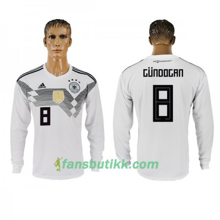 Fotball-VM 2018 Tyskland drakt Gundogan 8 Hjemmetrøye Langermet